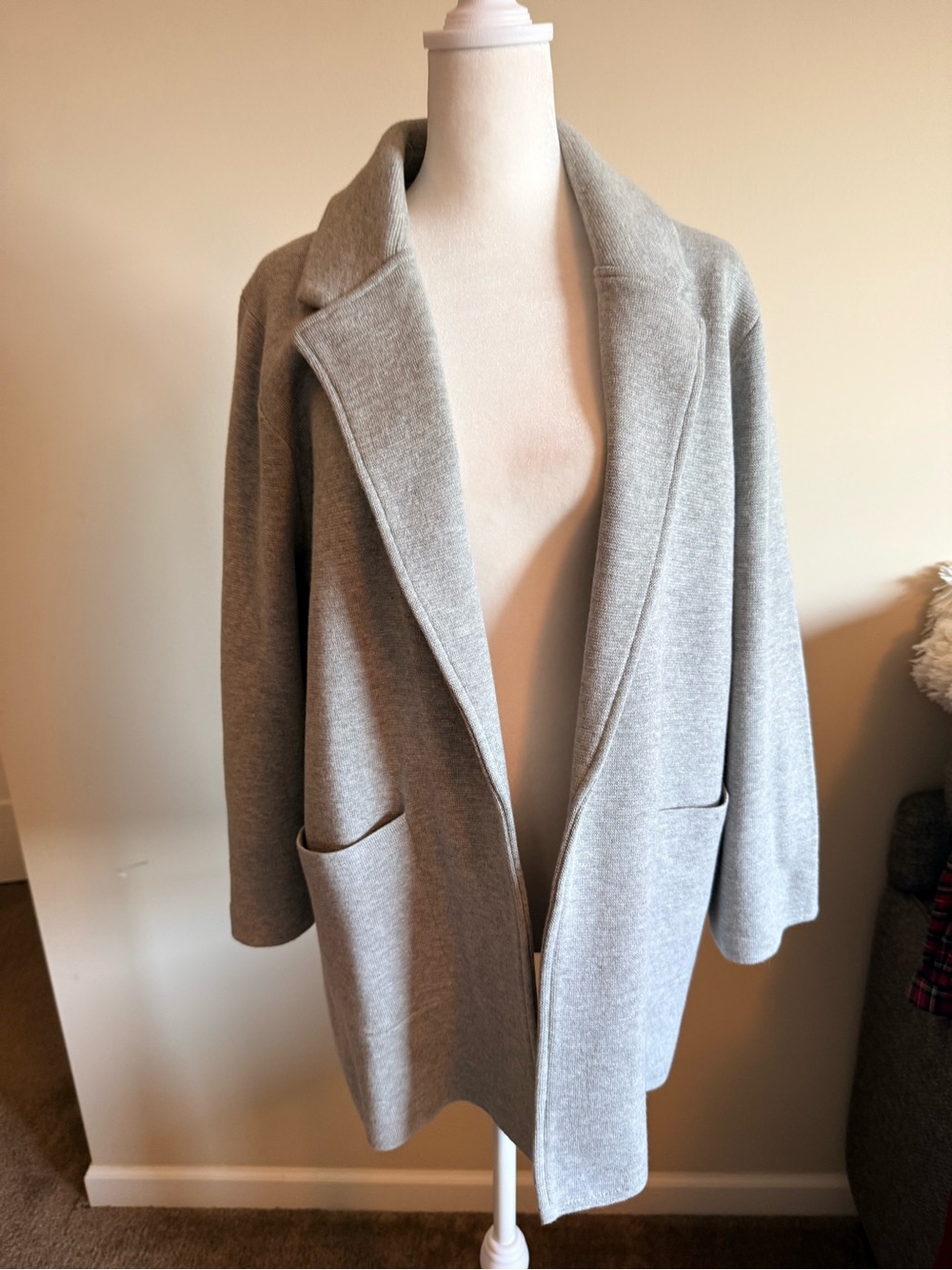 J. Crew Women's Wool Blend sweater coat gray sz l
quiet luxury
